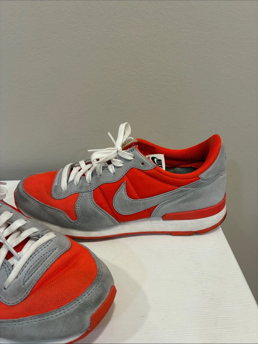 Nike Women’s Orange and Gray Low-Top Athletic Sneakers - Orangetheory Custom